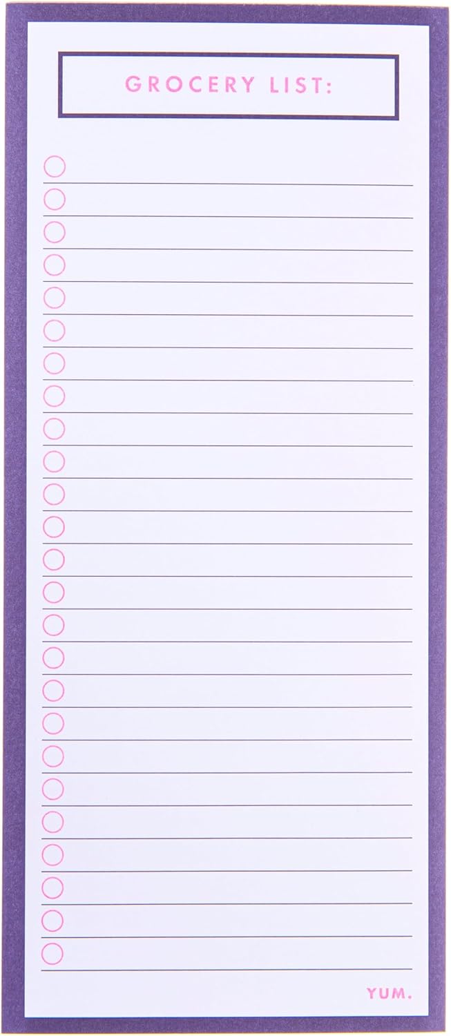 Graphique Magnetic Notepad - Peanuts Gang Grocery and Shopping List - Fun Decorative To-Do List - Perfect House Warming Gifts - 100 Tear off Sheets (4" x 9.25" x .5")