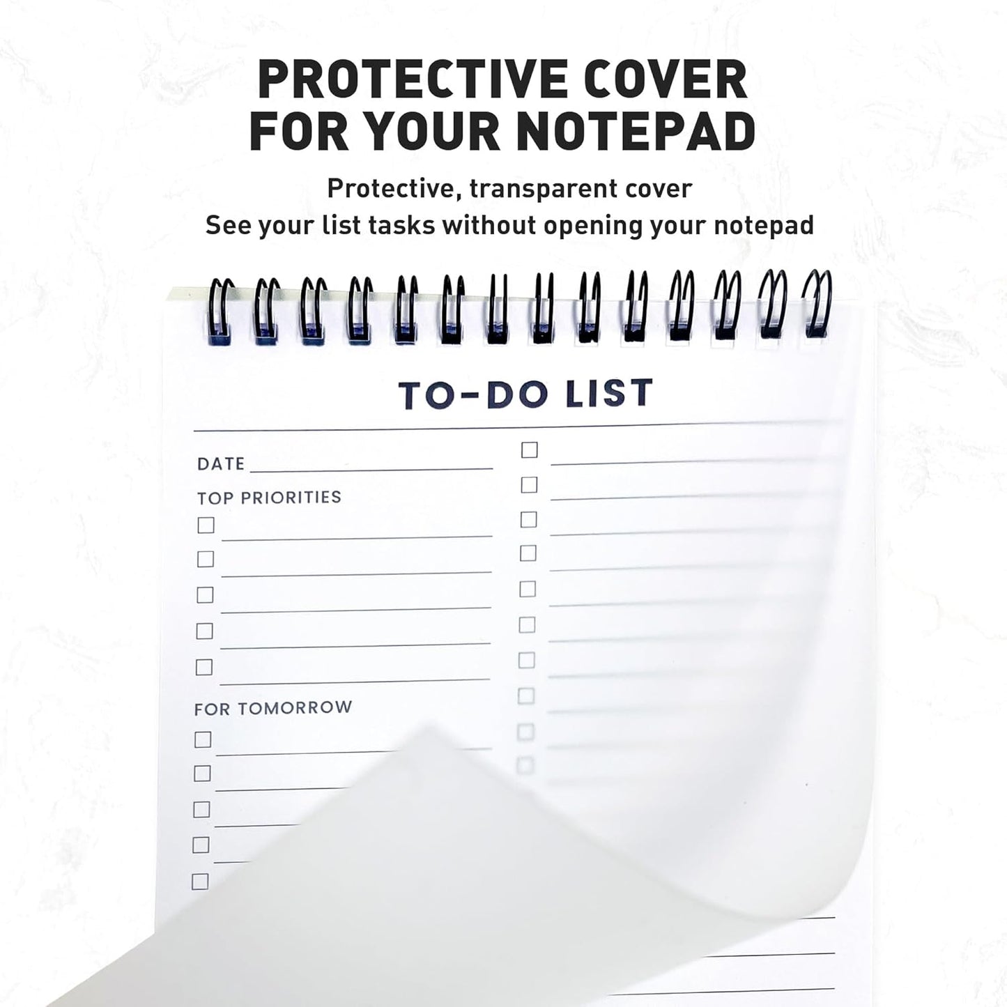 To Do List Notepad: With Multiple Functional Sections - 6.5 x 9.8" 60 Sheets - Spiral Daily Planner Notebook - Task CheckList Organizer Agenda Pad for Work - Note & Todo List Organization Notebooks