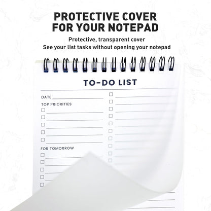 To Do List Notepad: With Multiple Functional Sections - 6.5 x 9.8" 60 Sheets - Spiral Daily Planner Notebook - Task CheckList Organizer Agenda Pad for Work - Note & Todo List Organization Notebooks