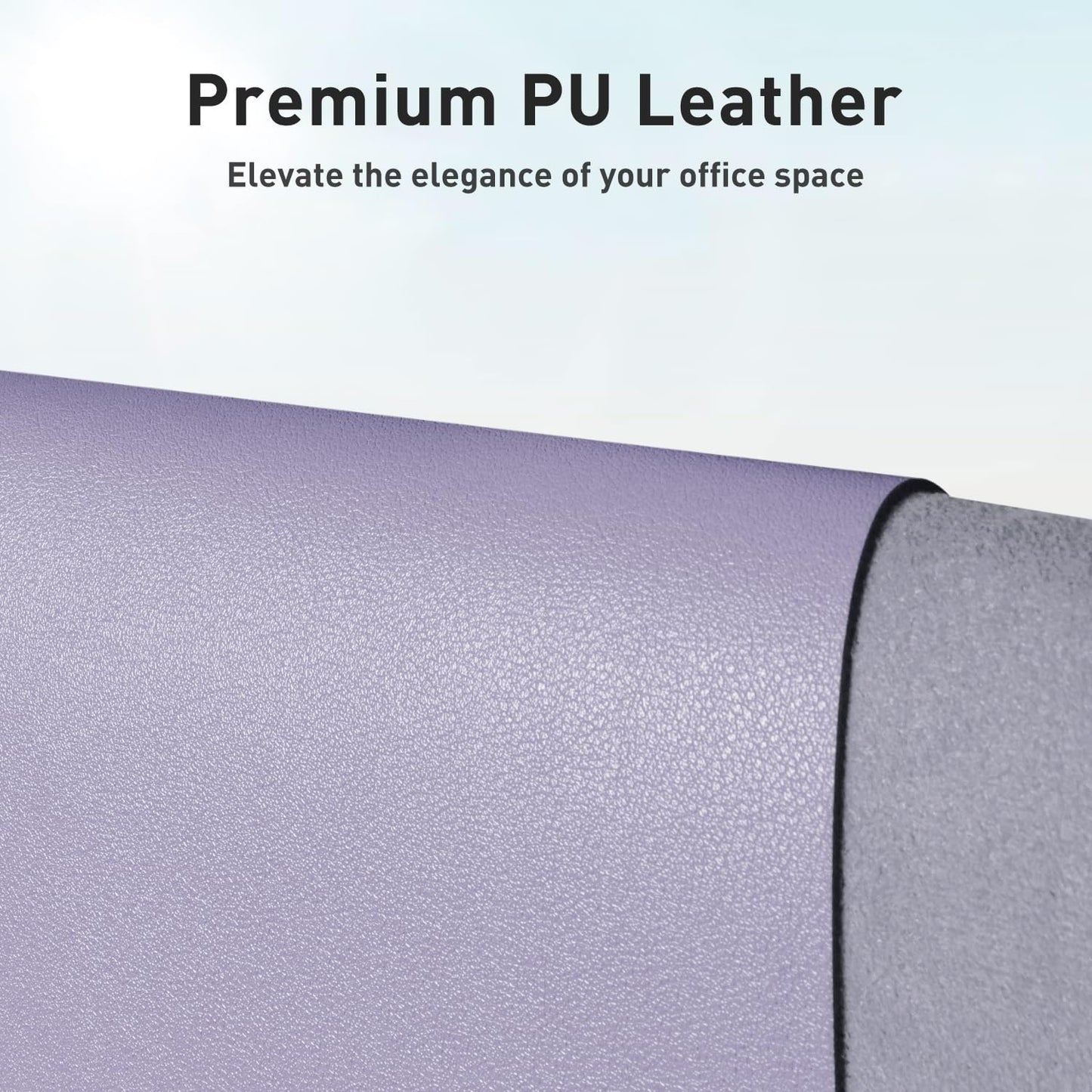 Aothia Leather Desk Pad Protector, Mouse Pad, Office Desk Mat, Non-Slip PU Leather Desk Blotter, Laptop Desk Pad, Waterproof Desk Writing Pad for Office and Home (Black,36" x 17") - Colors A