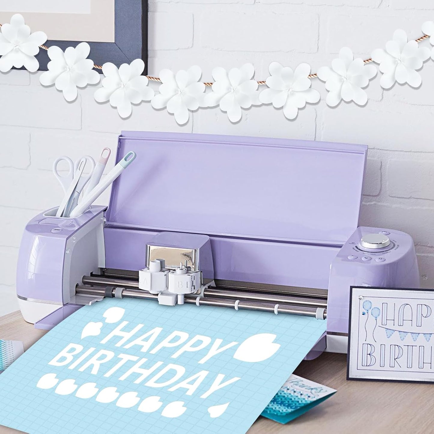 White Cardstock 12x12-24 Sheets Cardstock Paper, Goefun 80lb White Card Stock Paper for Card Making, Cricut, Crafting, Scrapbook, Photo Albums