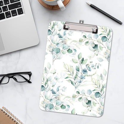 Hongri Plastic Cute Clipboard, Letter Size for Students, Teacher, Woman and Kids, Low Profile Clip, Decorative Pattern, Size 9 x 12.5 in, Dream Marble