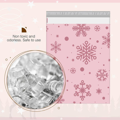 Metronic Cute Poly Mailers 10x13" 50pc Small Shipping Bags, Strong Adhesive Mailers Poly Bags for Business, Waterproof Mailing Envelopes for Packing Shipping Clothes Gifts, Gradient BluePink