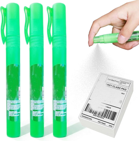 3PCS Thermal Paper Eraser Spray Portable 10ml White Out Liquid with Lid for Documents Labels Packages Shipping Addresses Quick Correction Privacy Protection Office School Use