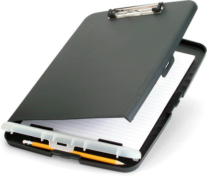 Officemate Slim Clipboard Storage Box, Charcoal (83303)