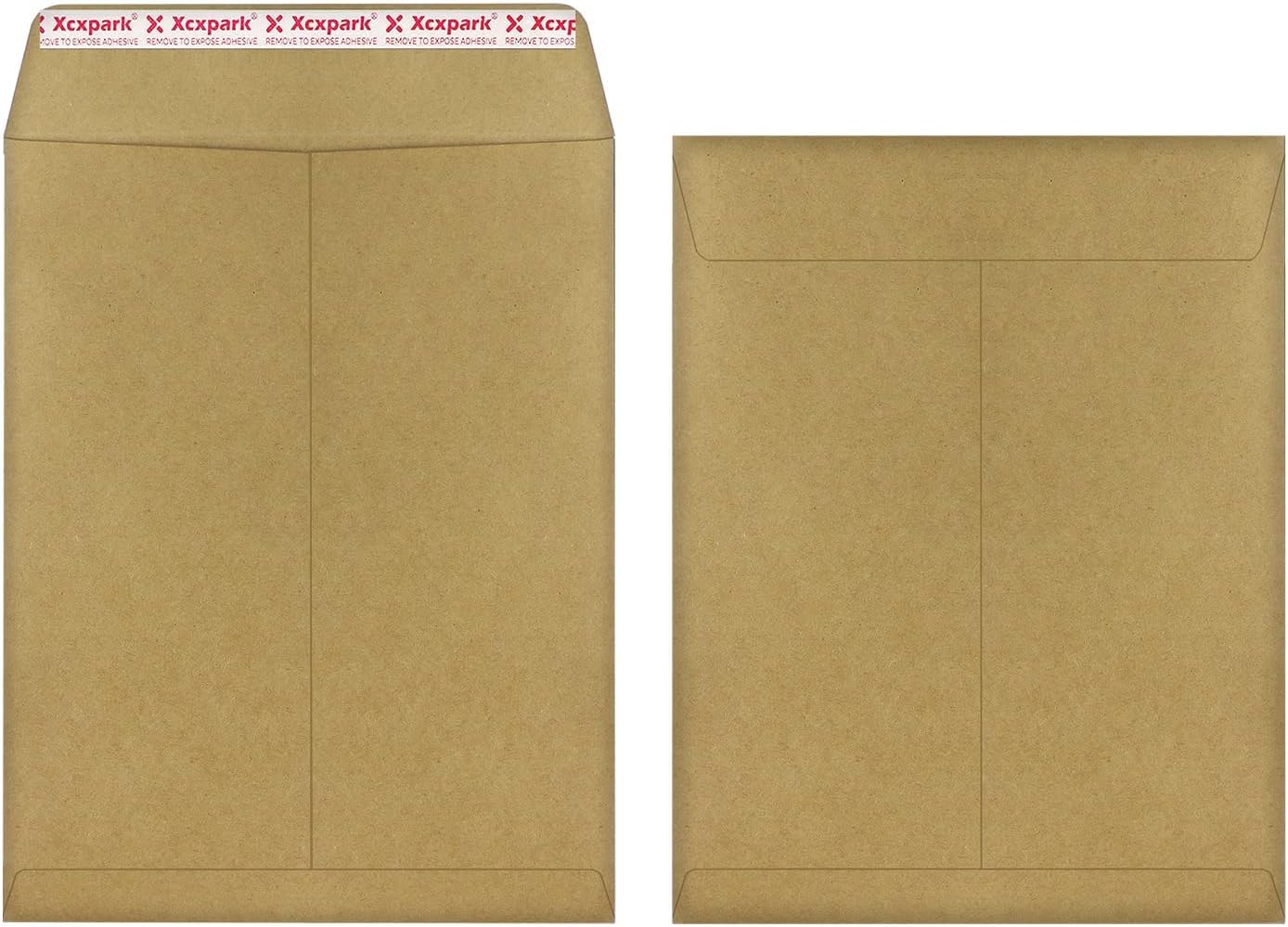 Xxcxpark 250 PCS 6x9 inches Security Catalog Envelopes Printable Self Seal Envelopes, Anti Tear brown Kraft Envelopes for Invitation Cards, Pictures, Photos, Documents