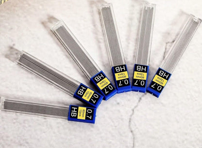 0.7mm HB Mechanical Pencil Lead Refills – 120 Pieces (10 Tubes x 12 Leads), Break-Resistant Polymer Graphite Refills for Mechanical Pencils, Smooth Writing School & Office Supplies