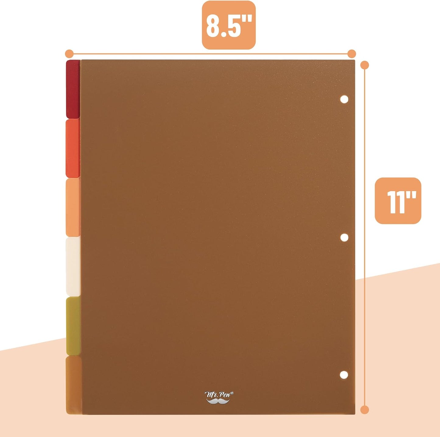 Mr. Pen- Binder Dividers, 6 Tab Dividers, Pack of 2 Sets (12 Dividers Total), Dividers