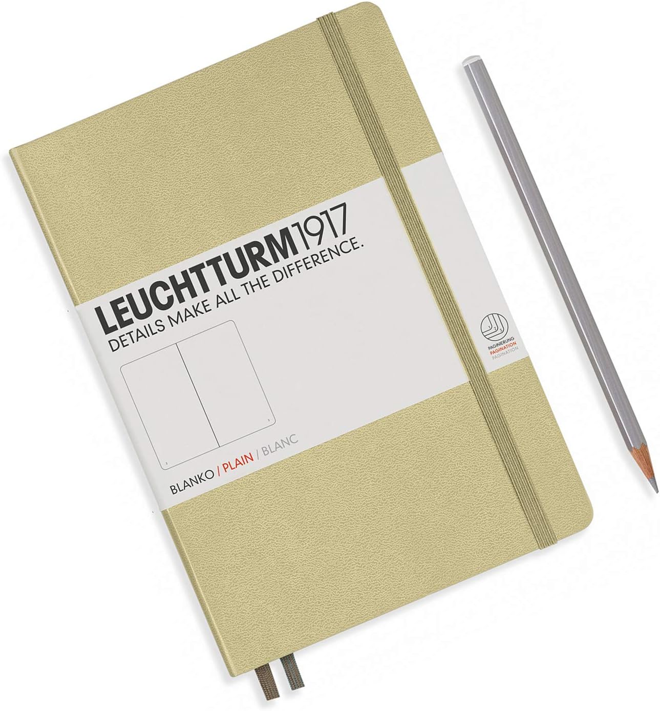 LEUCHTTURM1917 - Notebook Hardcover Medium A5-251 Numbered Pages for Writing and Journaling (Navy, Ruled)