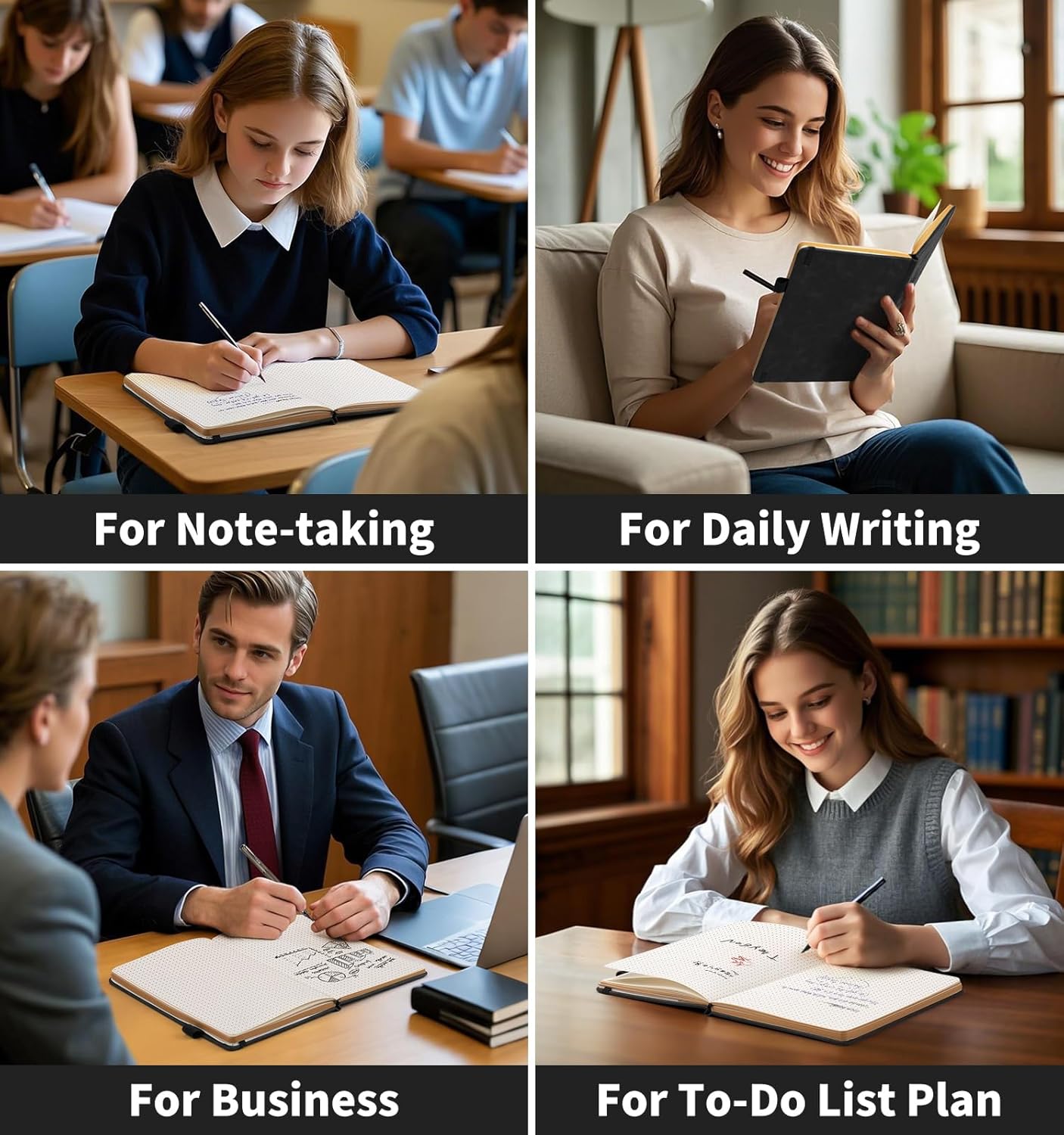 Lined Journal Notebook, A5 200 Pages Leather Journals For Writing Women & Men Travel,business,work & School,college Ruled Notebooks Hardcover Journaling Notebooks Daily Diary, 5.7'' X 8.3''-Purple