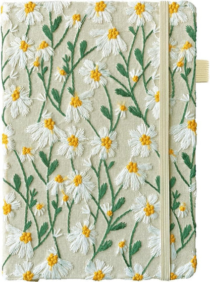 ipoul Flower Notebook, A5, 6x8, Hardcover, Lay Flat, Lined Paper, Journal for Women, Writing Notebook, Pretty, Hibiscus, Pink, Birthday Gifts for Women, Wedding Shower Gifts, Mothers Day Gift