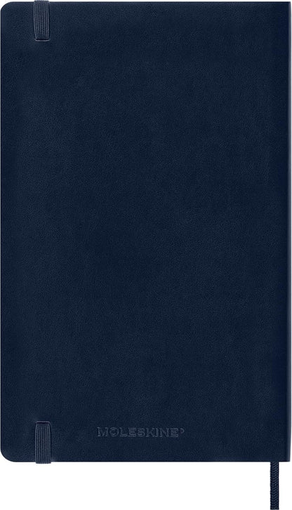 Moleskine Classic Notebook, Soft Cover, Large (5" x 8.25") Ruled/Lined, Sapphire Blue, 192 Pages