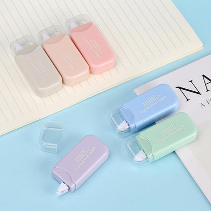 White Correction Tape, 6 Pack, 13.13 Feet Mini Correction Tape, Writing supplies and correction supplies for School And Office. (Milkshake)