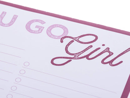 Graphique Large Notepad, Brush Strokes – 6" x 8", Cute Notepad with 150 Tear-Off Sheets, Features the Word “Notes” on Every Page – Perfect for Note Taking, List Making, and More