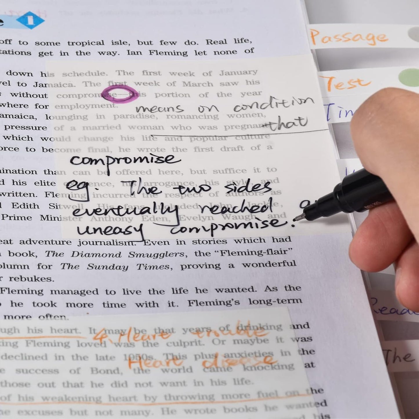 BAYTORY 700 Sheets Transparent Sticky Notes, Clear Waterproof 3 x 3 inch See Through Memo Pad, Self-Adhesive Translucent Writable Index Tabs for Annotating Books, Office & School Study Supplies