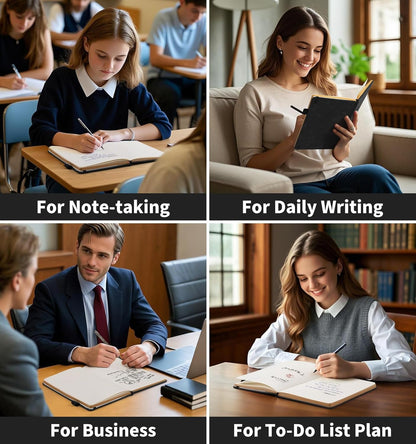 Lined Journal Notebook, A5 200 Pages Leather Journals For Writing Women & Men Travel,business,work & School,college Ruled Notebooks Hardcover Journaling Notebooks Daily Diary, 5.7'' X 8.3''-Purple