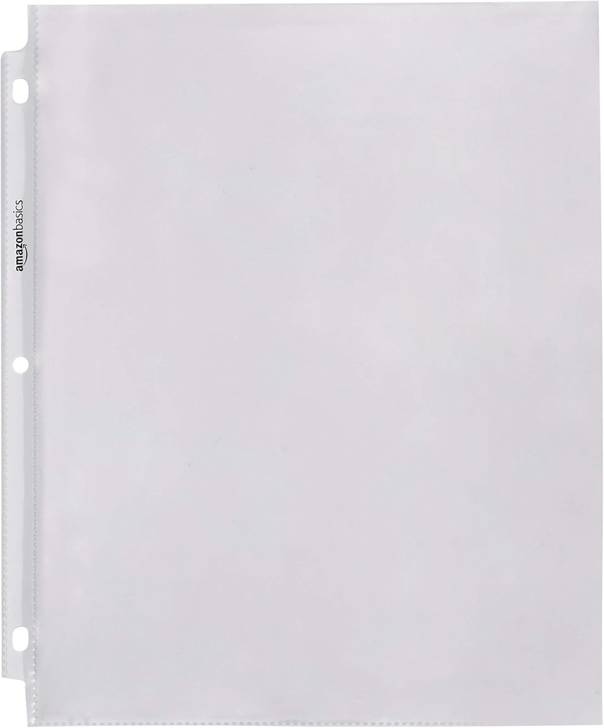 Amazon Basics Heavy Duty Sheet Protectors for 3 Ring Binder, Top Loading, Clear Plastic, 8.5 x 11 inch, 500-Pack