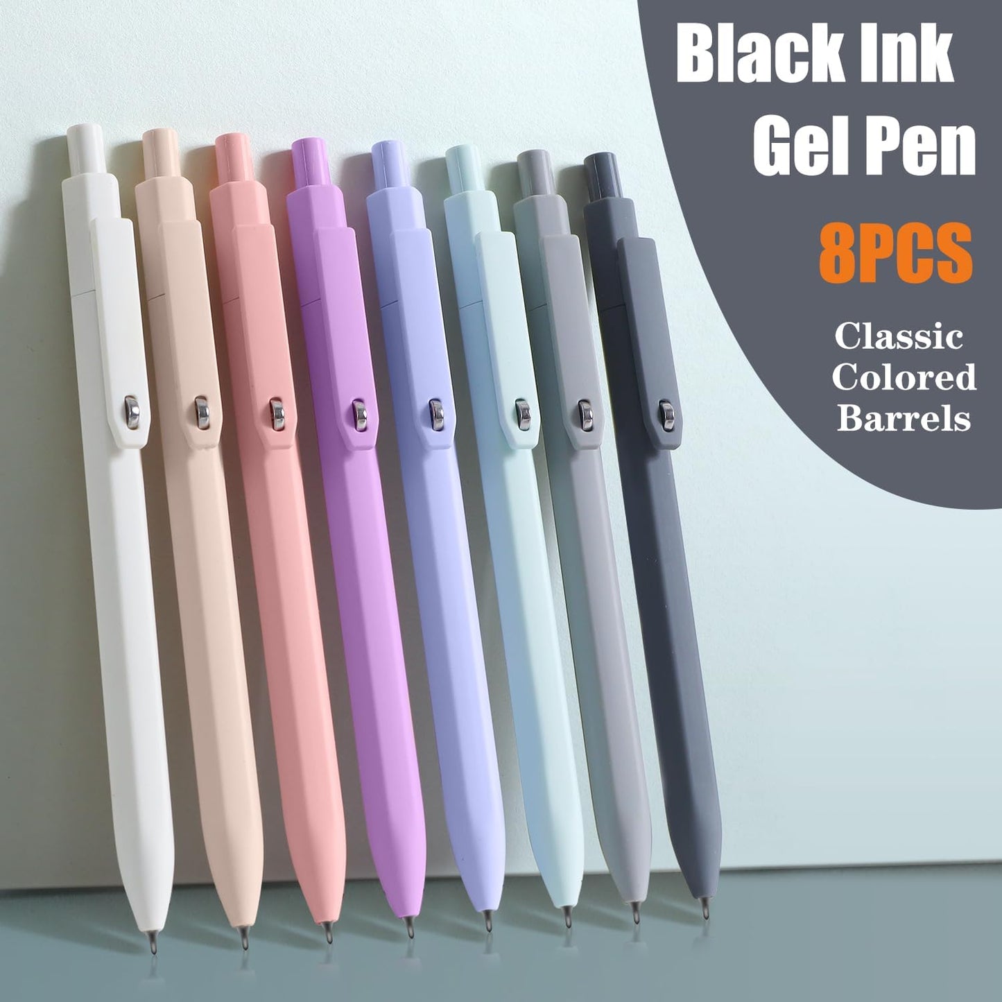 Piochoo Calligraphy Pens,8 Size Calligraphy Pens for Writing,Brush Pens Calligraphy Set for Beginners, Hand Lettering Pens