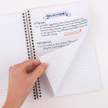 Five Star Spiral Notebook, 2 Subject, College Ruled Paper, 6" x 9.5", 80 Sheets, Blue (Color May Vary) (840029CG1)