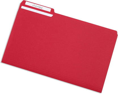 Blue Summit Supplies Blue Legal File Folders, Legal Size, 1/3 Cut Tab, Great for Organizing and Easy File Storage, File Folders 100 Count