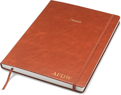 Wykeham's Executive Notebook – 8.5" x 12" – Customization Available (Personalized Black – Lined)