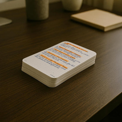Notsu Dotted Index Cards 3x5 inch (Pack of 50) | Bullet Dot Grid Vertical Index Note Cards, Thick Paper Stock 350 gsm