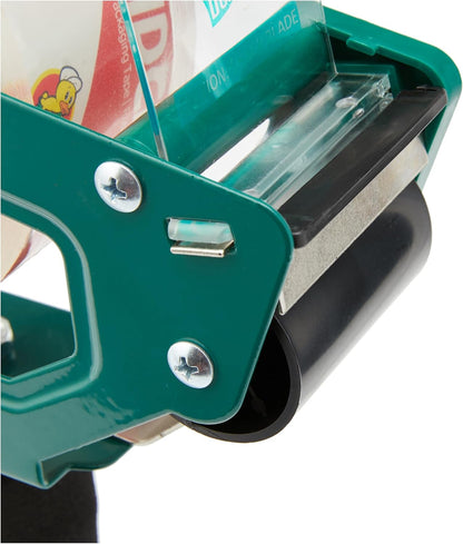 Duck HD Clear Packing Tape Dispenser Heavy Duty Packaging Tape Gun for Packing Boxes, Shipping and Moving - Includes 1 Refill Roll of HD Clear 1.88 In. x 50 Yards - Foam Handle (287398)