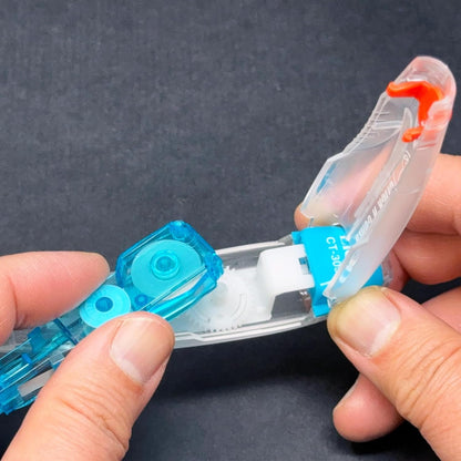 LION CLICK-N-COVER Refillable Correction Tape, Retractable Tip, 1/5" wide and 236" long, Acid-Free, 1 ea. (CT-305)