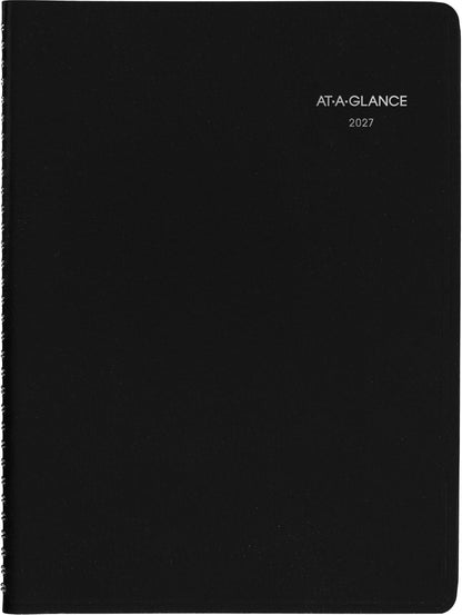 AT-A-GLANCE 2026 Appointment Book Planner, Weekly, 8" x 11", Large, Quarter-Hourly, DayMinder, Black (G5200026)