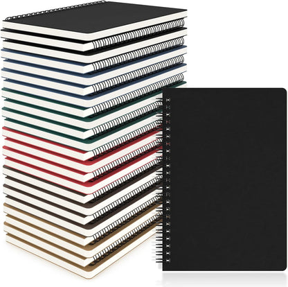 EUSOAR Spiral Lined Notebook, A5 3packs 5.5"X8.3" 120 Pages Lined Travel Notebooks Journal, Memo Notepad Sketchbook, Students College Office Business Diary Ruled Spiral Book Journal-3Colors Covers