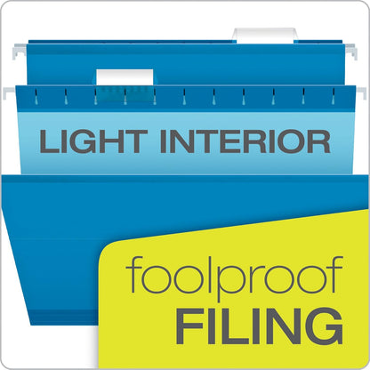 Pendaflex Hanging File Folders, Legal Size, Aqua (PFX415315AQU)