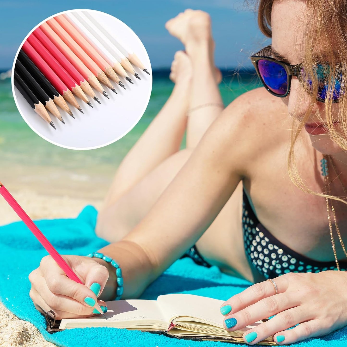 TecUnite 120 Pcs #2 HB Pencils with Eraser No 2 Unsharpened Wooden Hexagonal Pencils for Adults Gifts for School Exam art Learning Office Sketching(Rainbow Colors)