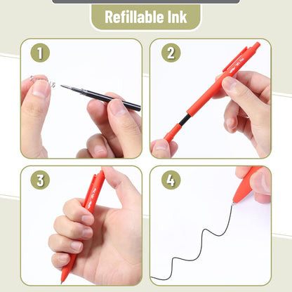 Mr. Pen- Retractable Gel Pens, 12 Pack, Colorful Ink, Fine Point 0.7mm, Fast Dry, Smooth Writing, Cute Pens for Drawing, Writing Planner and School Supplies