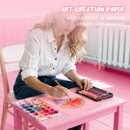 40 Sheets Cream Cardstock Paper 8.5 x 11, Ivory Cardstock Printer Paper 8.5x11, Off White Card Stock Paper 8.5 x 11, 200 GSM Construction Paper for DIY Cards, Greeting Cards, Wedding Invitations