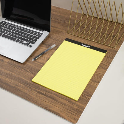 12 Pack White Legal Pads 8.5 x 11 Wide Ruled Note Pad 50 Sheets Notepads Micro Perforated Writing Pad for Work Study Daily Note Taking List
