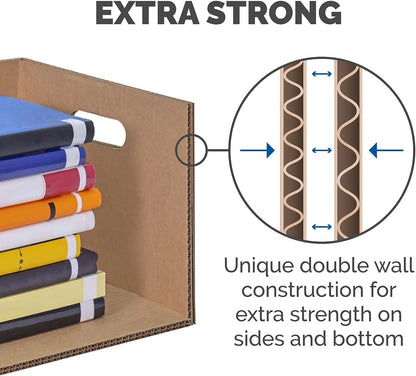 Bankers Box Small Classic Moving Box, 10-Pack, Reinforced Handles, Tape-Free Assembly, 15 x 12 x 10 Inches (7714901)