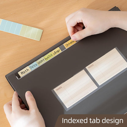 Expanding File Folder with Tabs, 13 Pockets File Organizer Accordion File Holder ，with Elastic Buckles Closure, A4 Paper Document Organizer for Home School Office (1, Transparent White)
