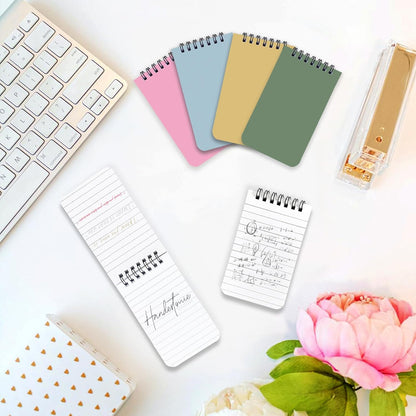 KTOJOY 6 Pack Small Pocket Notebook Small 3x5 Spiral Notepads With Lined Pages, Small Top Spiral Notebook Little Mini Memo Steno Note Pads for Outdoor Home Office College School