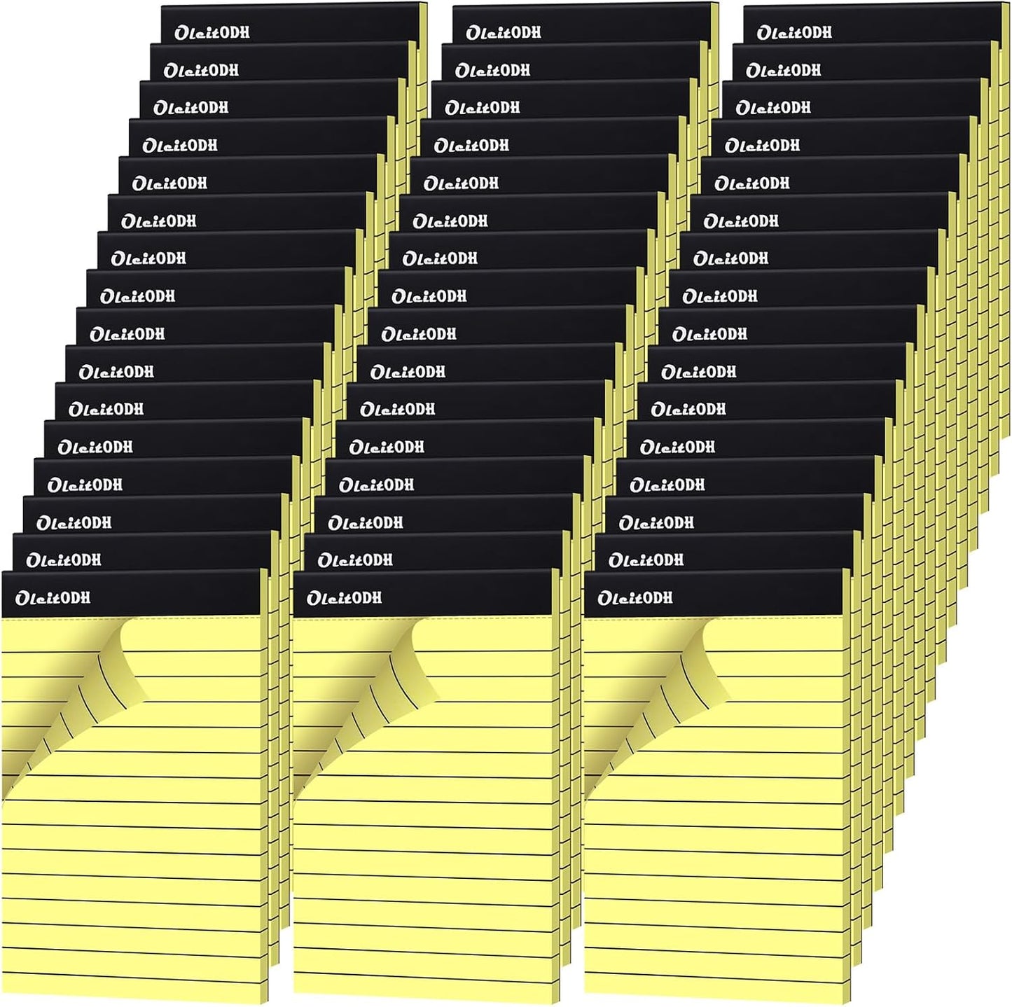 36 Pack Legal Pads Bulk, 5x8 Inch Rainbow Notepad, Note Pads Wide Ruled Perforated Memo Pad for Work Study Daily Note Taking List, Lined Writing Pads Memo Refills Notepads for Office Home School