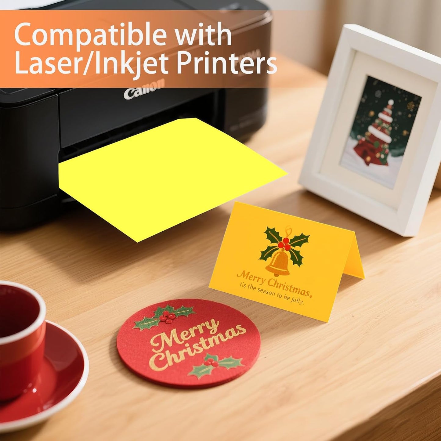 160 Sheets White Cardstock 8.5 x 11 Heavyweight Weight 200gsm Card Stock Paper for Printing, Crafts, Invitations | Smooth Printer Cardstock Paper | Bulk Construction Paper DIY & Professional Use