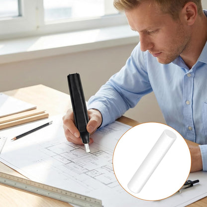 50 Pcs Mechanical Pencil Eraser Refills, White Refill Erasers for Propelling Pencils, Universal Traceless Eraser Replacement for Office Notebook Drafting