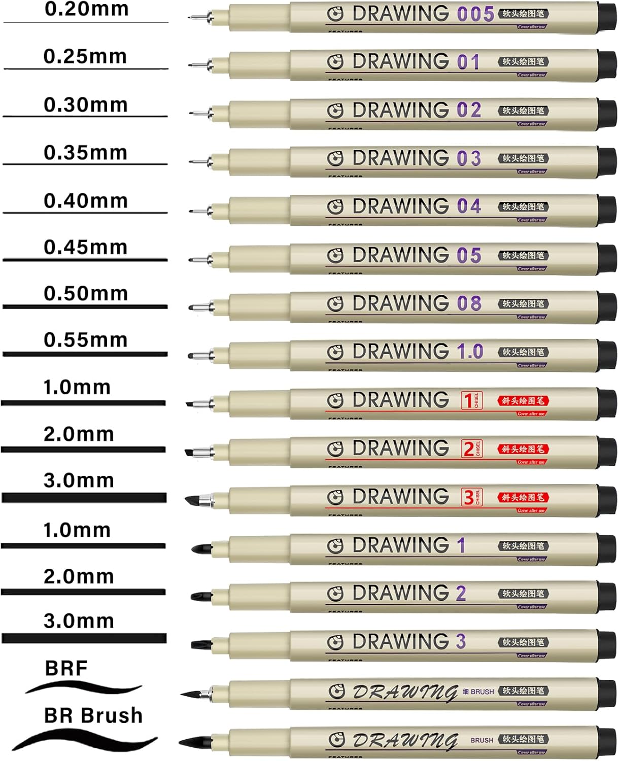 Muchcute Extra Fine Point Writing Pens:6 Black 0.25mm Ultra Thin Micron Pen 01 No Bleed Bible Journaling Study Supplies Annotation Smooth Waterproof Micro Line Tip Fineliner Gel Felt Ink Markers Stuff