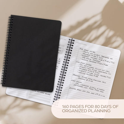 Beautiful Daily Planner And Notebook With Hourly Schedule - Aesthetic Spiral To do List Notepad to Easily Organize Your Tasks And Appointments - Stylish Book And School Or Office Supplies For Women