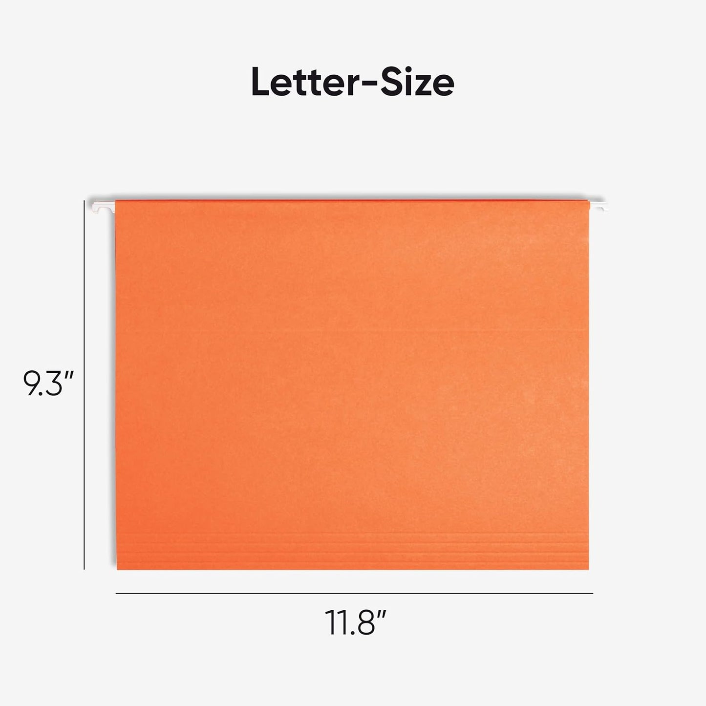 Smead Standard Hanging File Folders, 25 Count, Assorted Primaries, 1/5-Cut Adjustable Tabs, Letter Size (64059)