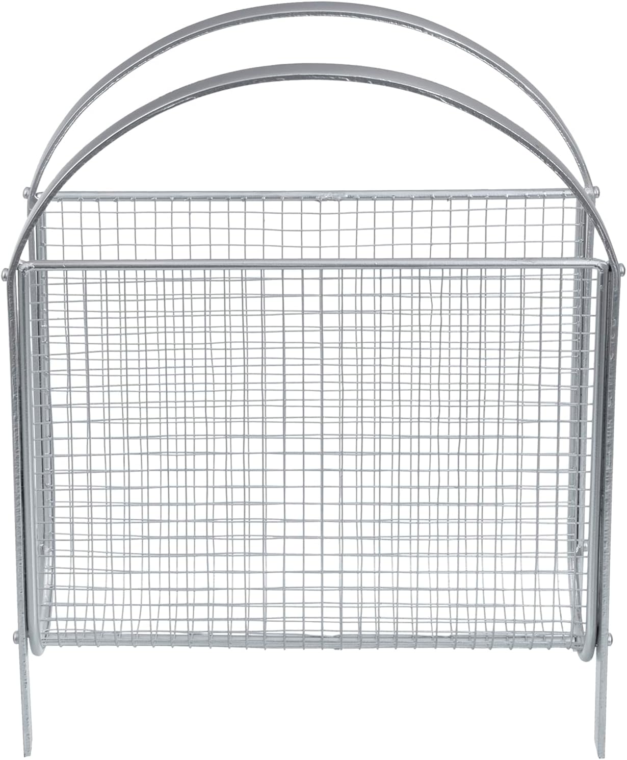 MyGift Magazine Rack, Floor Freestanding Magazine Holder for Bathroom Bedroom Office, Books Newspapers File Mail Organizer, Mid Century Modern Decor Wire Storage for Tablets and Documents