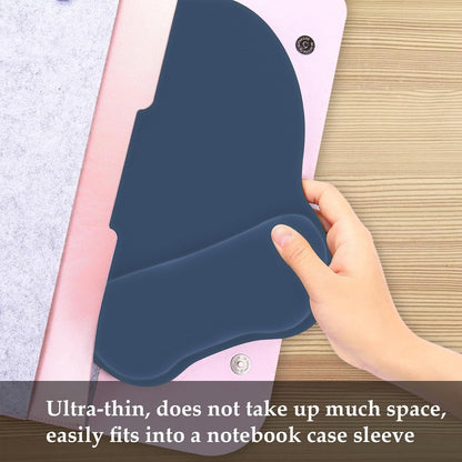 EooCoo Ergonomic Mouse Pad with Wrist Support, Mousepad with Memory Foam Wrist Rest and Non-Slip Base for Computer, Cafe, Home & Office, 9.64 x 8.26 in Office Desk Accessories