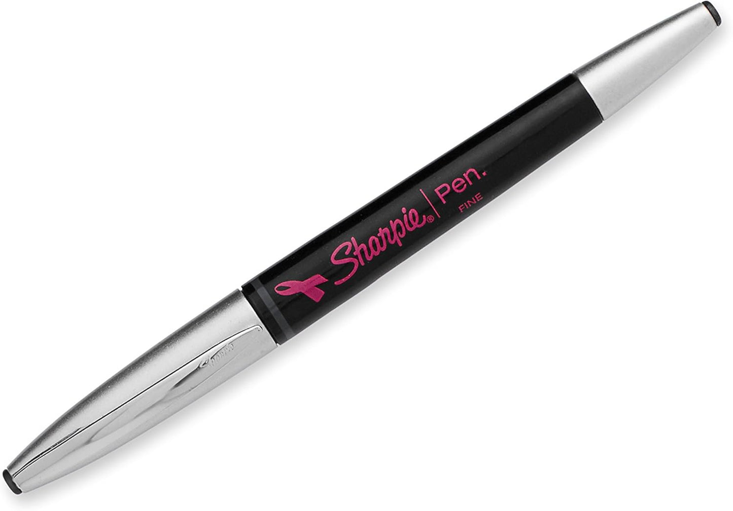 Sharpie Stainless Steel Grip Pen, Fine Point (0.8mm), Black, 1 Count