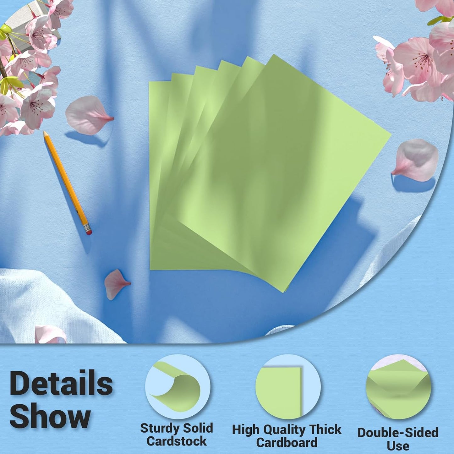 Cardstock 8.5 x 11, Thick Printer Paper 75 lb/200 gsm, 40 Sheets Card Stock White, Heavy Card stock, White CardStock Paper for Invitations, Diy Cards, Business Cards, Menus, Crafts, Drawing etc