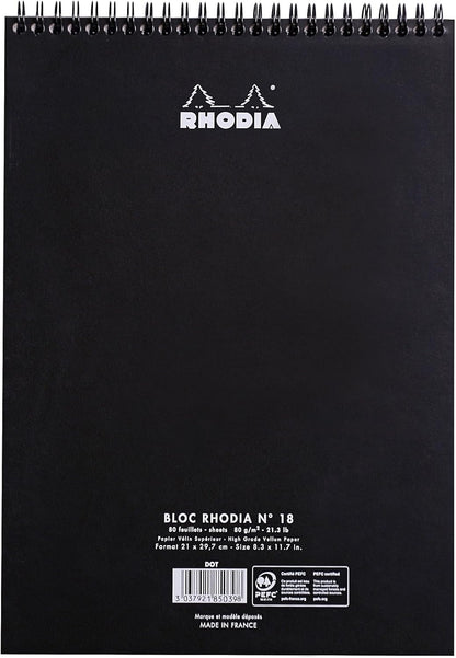 Rhodia Wirebound Pad 8.25x11.75, Lined, Orange