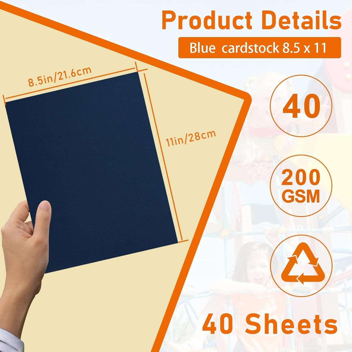 Guakicae 40 Sheets Sage Green Cardstock 8.5 x 11 Craft Paper, 200gsm/75lb Premium Card Stock Craft Paper for DIY Card Making, Wedding Invitations, Thank You Cards, Menus, Birthday Party